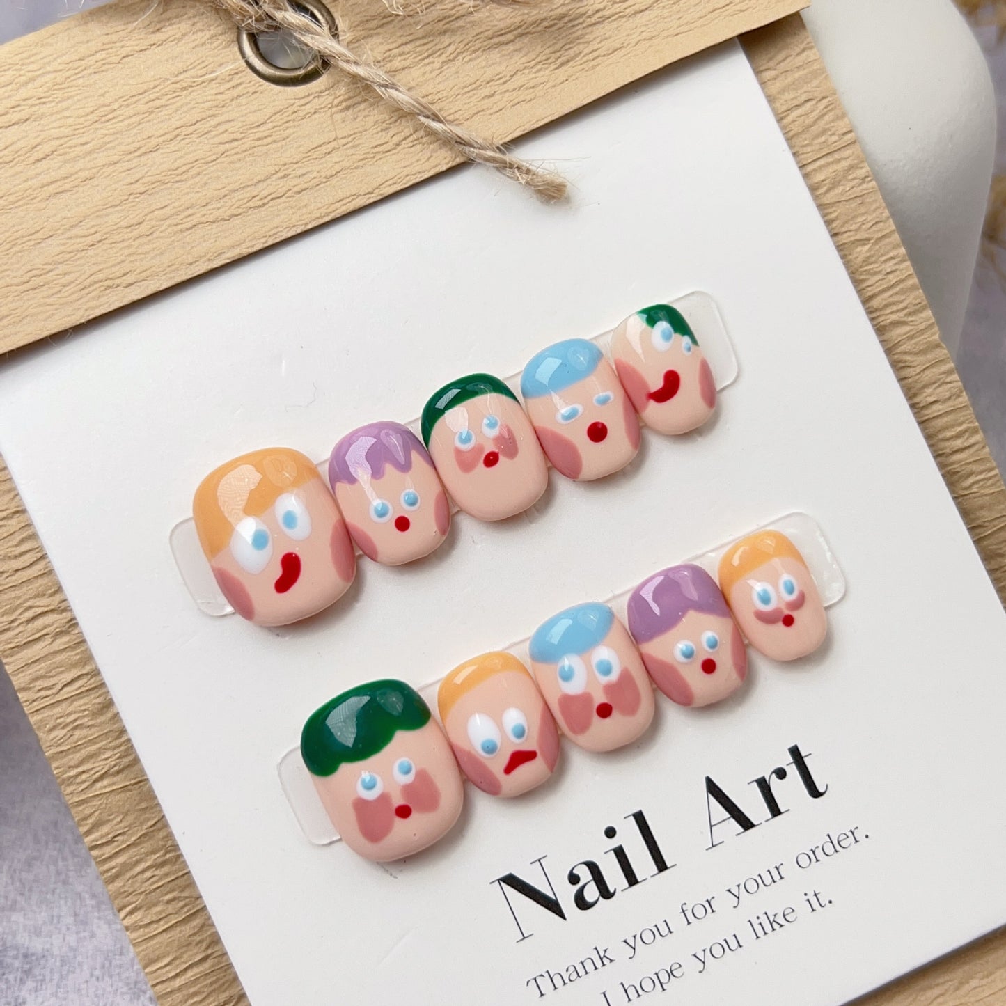 Hand Made Reusable Press on Nails