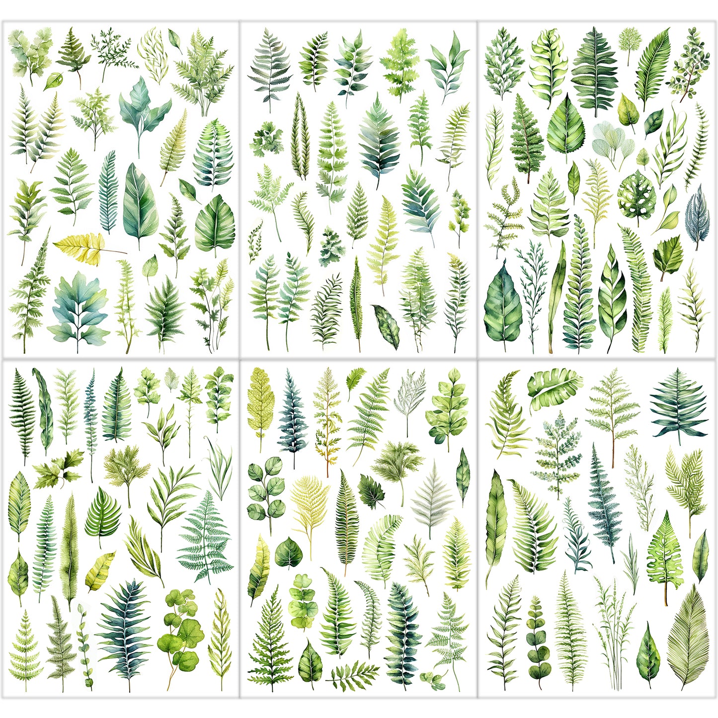 Greenery Leaves Planner Stickers Adhesive Aesthetic Botanicals Plants Stickers for Calendar Scrapbooking Embellishment DIY Art Crafts Journaling Accessories for Planners and Nature Lovers