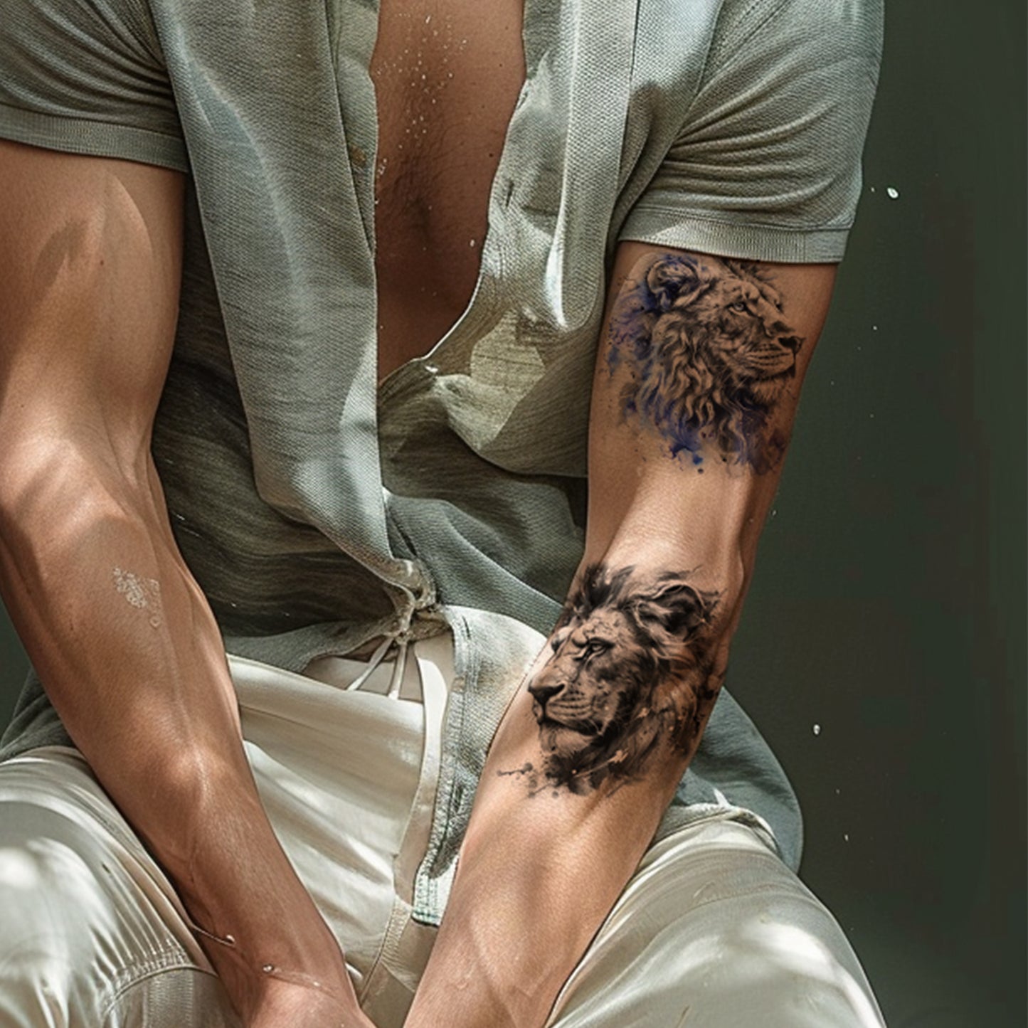 Everjoy Animals Temporary Tattoos Sleeve Sheets
