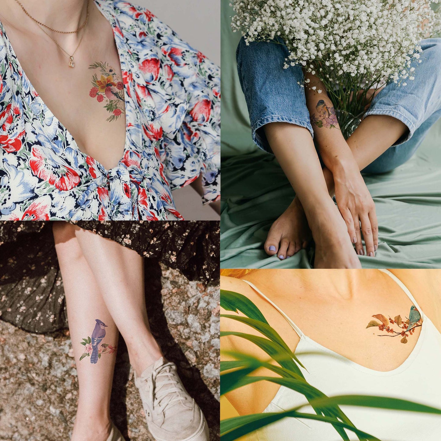 sexy and classy tattoo designs on women chest arm shoulder foot easy to use and removable fake tattoo stickers