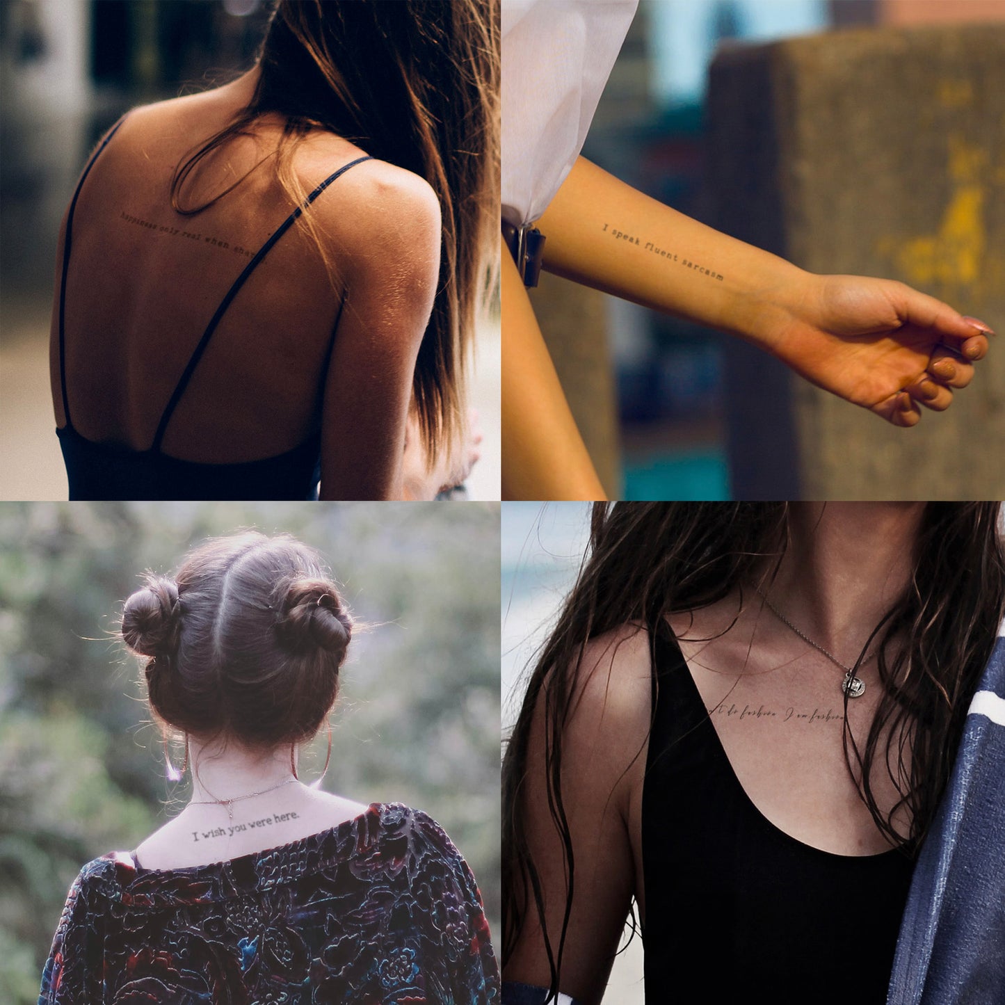 sexy back chest tattoos for women meaningful quotes tattoo designs tiny small words letters finger wrist tattoos
