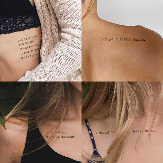 christian religious tattoo designs meaningful inspirational quotes words letters scripture women tattoo ideas back chest thigh tattoos