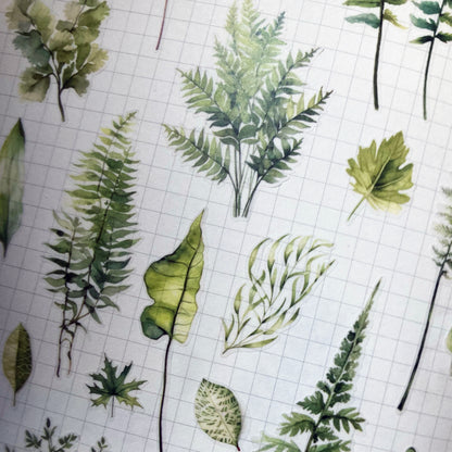 Greenery Leaves Planner Stickers Adhesive Aesthetic Botanicals Plants Stickers for Calendar Scrapbooking Embellishment DIY Art Crafts Journaling Accessories for Planners and Nature Lovers