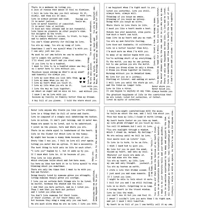 Love Quotes Typewriter Words Stickers