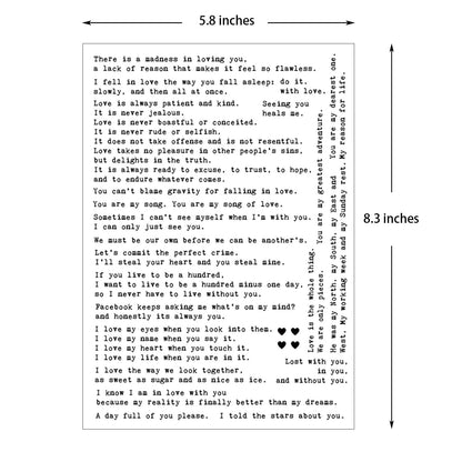 Love Quotes Typewriter Words Stickers