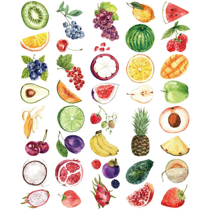 Watercolor fruits tattoo designs small tattoo ideas for kids women men kiwi watermelon berries apple mango banana strawberry grape food tattoos