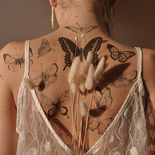 small butterfly tattoos ideas sexy neck chest back tattoos for women removable tattoos simple cool sister tattoos