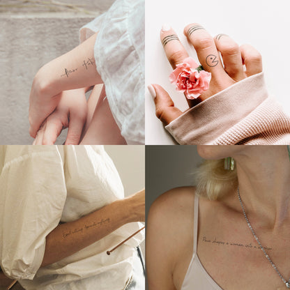 women tattoos meaningful words letters small tiny fake temporary tattoos traditional writings sayings scriptures tattoos simple finger tattoos